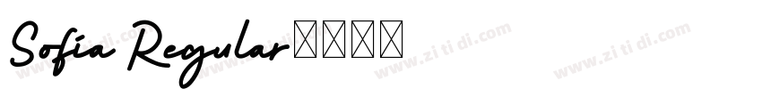 Sofia Regular字体转换